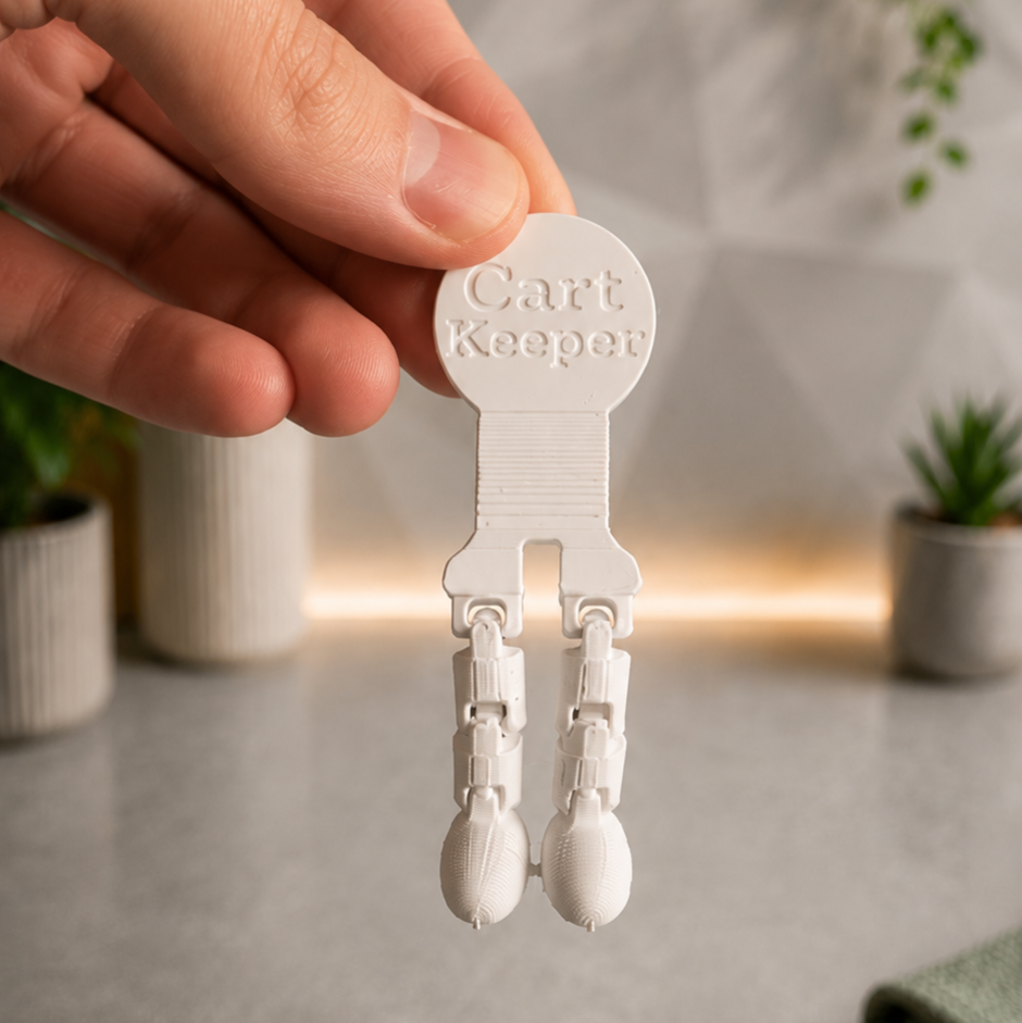 Cart Keeper-Quarter Replacement for Shopping Carts - Free 3D Print Model - MakerWorld thumbnail