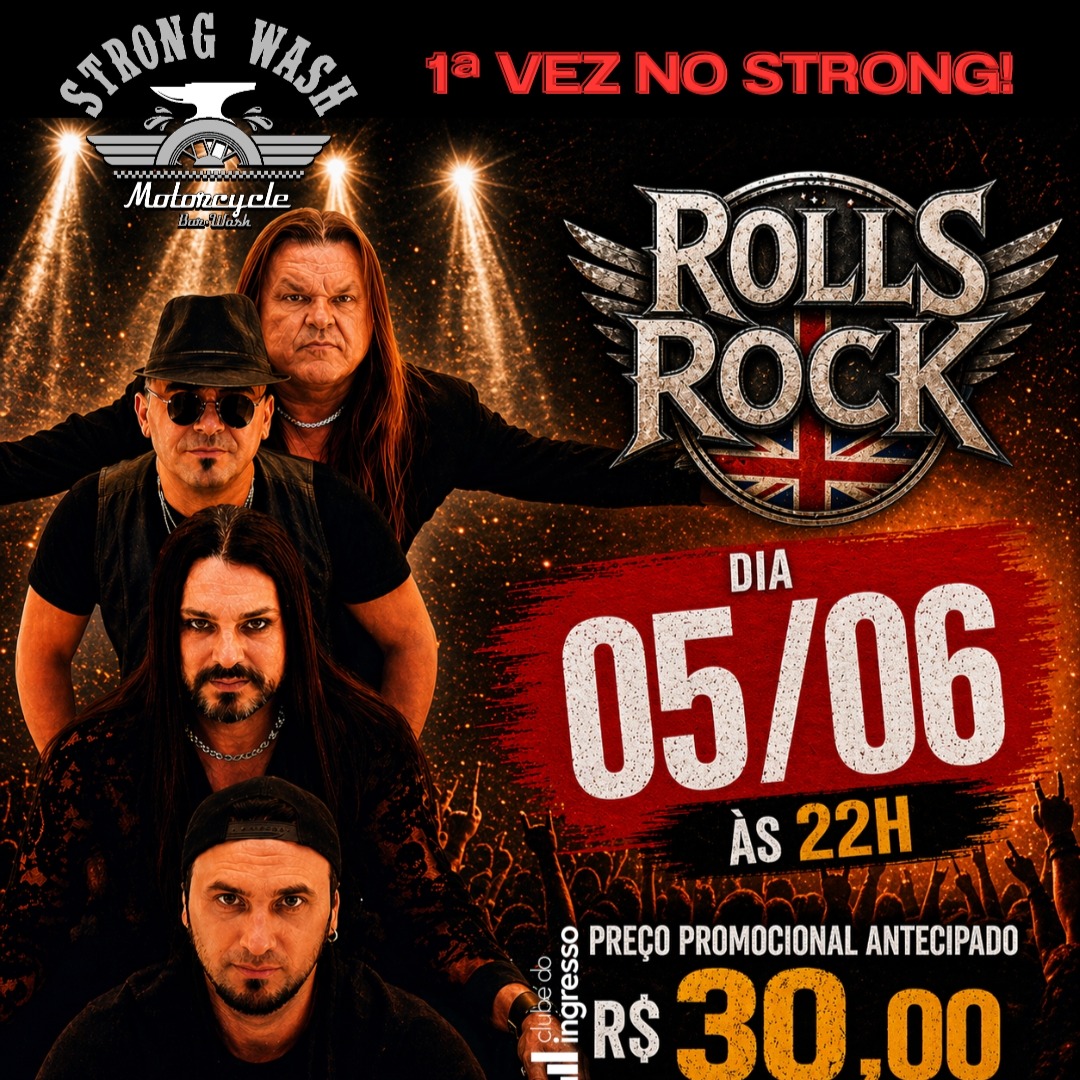Banda Rolls Rock 1ª Vez no Strong Wash - Clube do Ingresso thumbnail