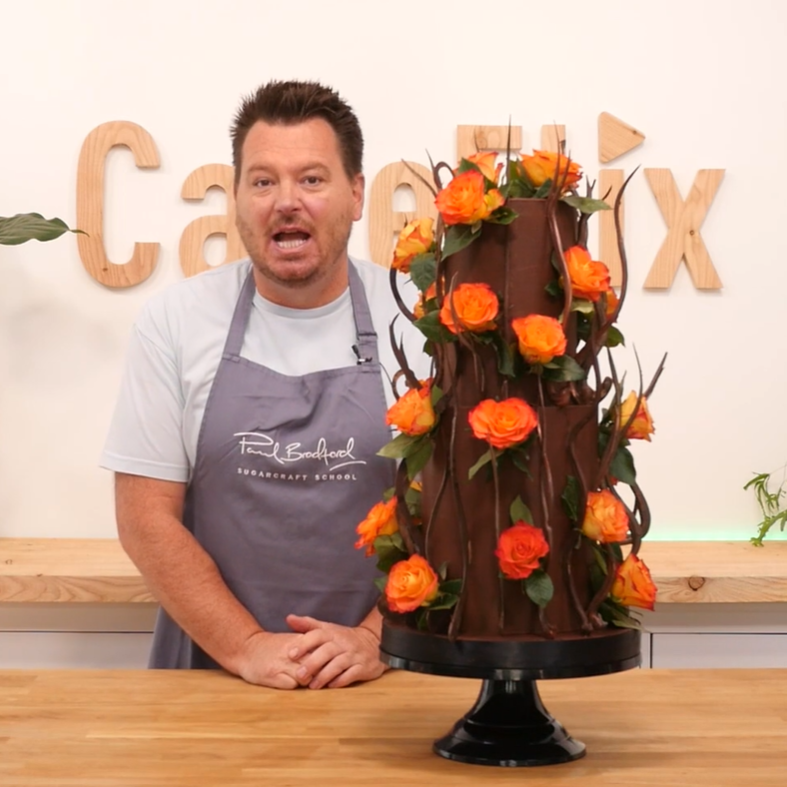 Cocoa Flaming Beauty Wedding Cake Cake Decorating and Baking Tutorial thumbnail