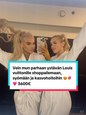 Vein mun parhaan kaverin Louis vuittonille shoppailemaan, syömään ja kasvohoitoihin! Naisten unelmapäivä 😍🩷 p.s haluun o
