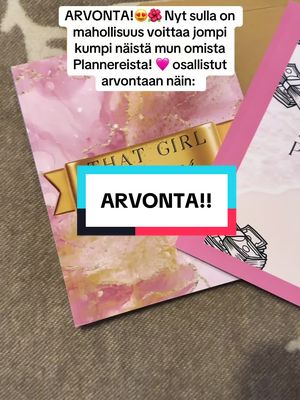ARVONTA – VOITA ITSE SUUNNITTELEMANI PLANNER! ✨📖 Nyt sulla on mahdollisuus voittaa jompi kumpi näistä plannereista, jotk