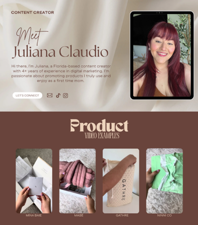 Juliana Claudio Content Creator Website thumbnail