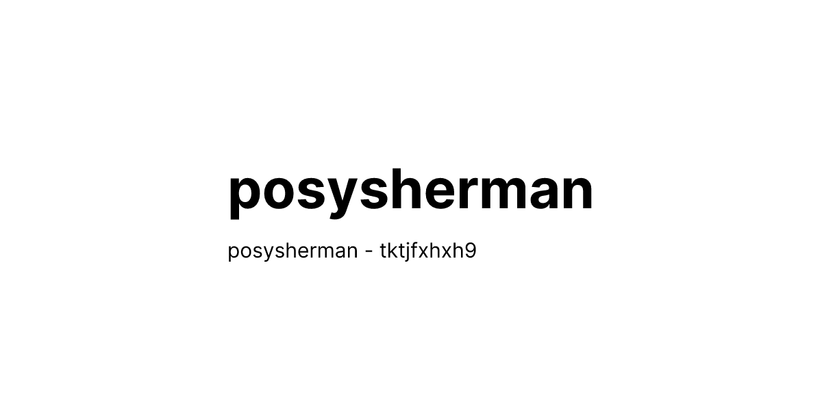 posysherman thumbnail