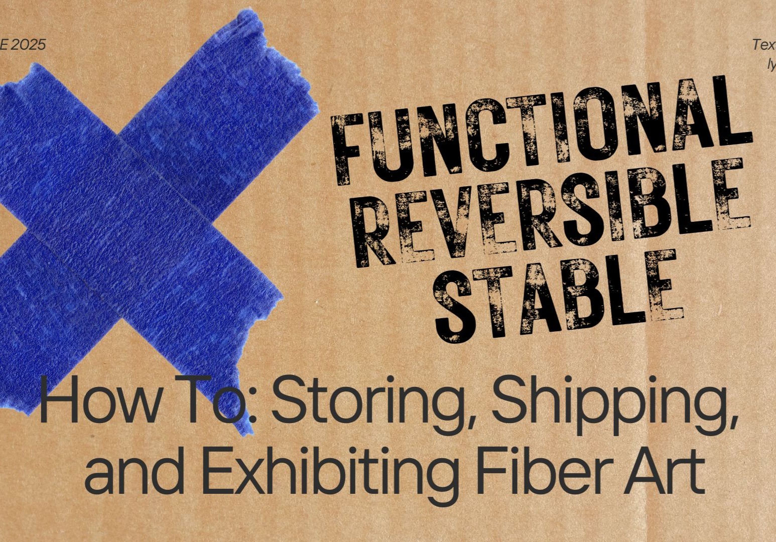 Functional Reversible Stable-Textile Talk thumbnail
