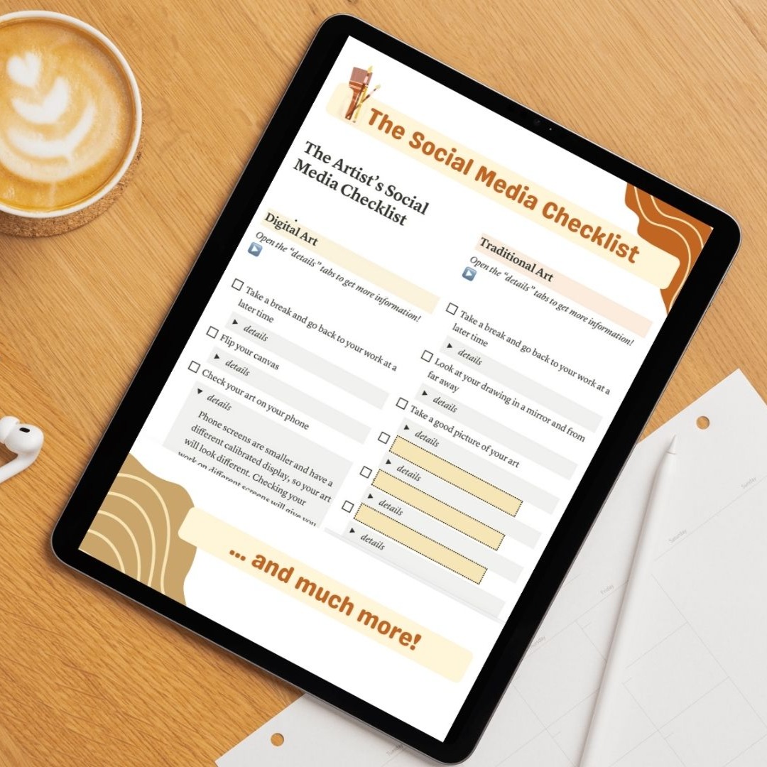 FREE Artist's Social Media Checklist thumbnail