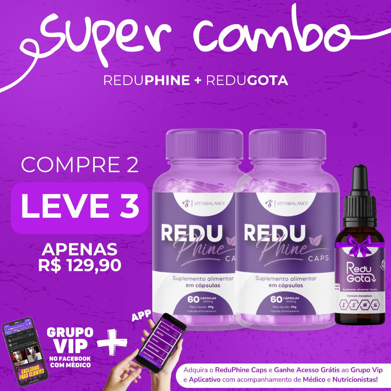 COMPRE 2 LEVE 1 REDU GOTAS GRÁTIS POR 129,90 thumbnail