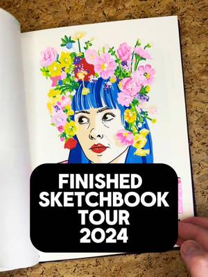 Come check out my finished sketchbook with me (and listen to me pretending it isnt my first ever voiceover 😅) A fully fi