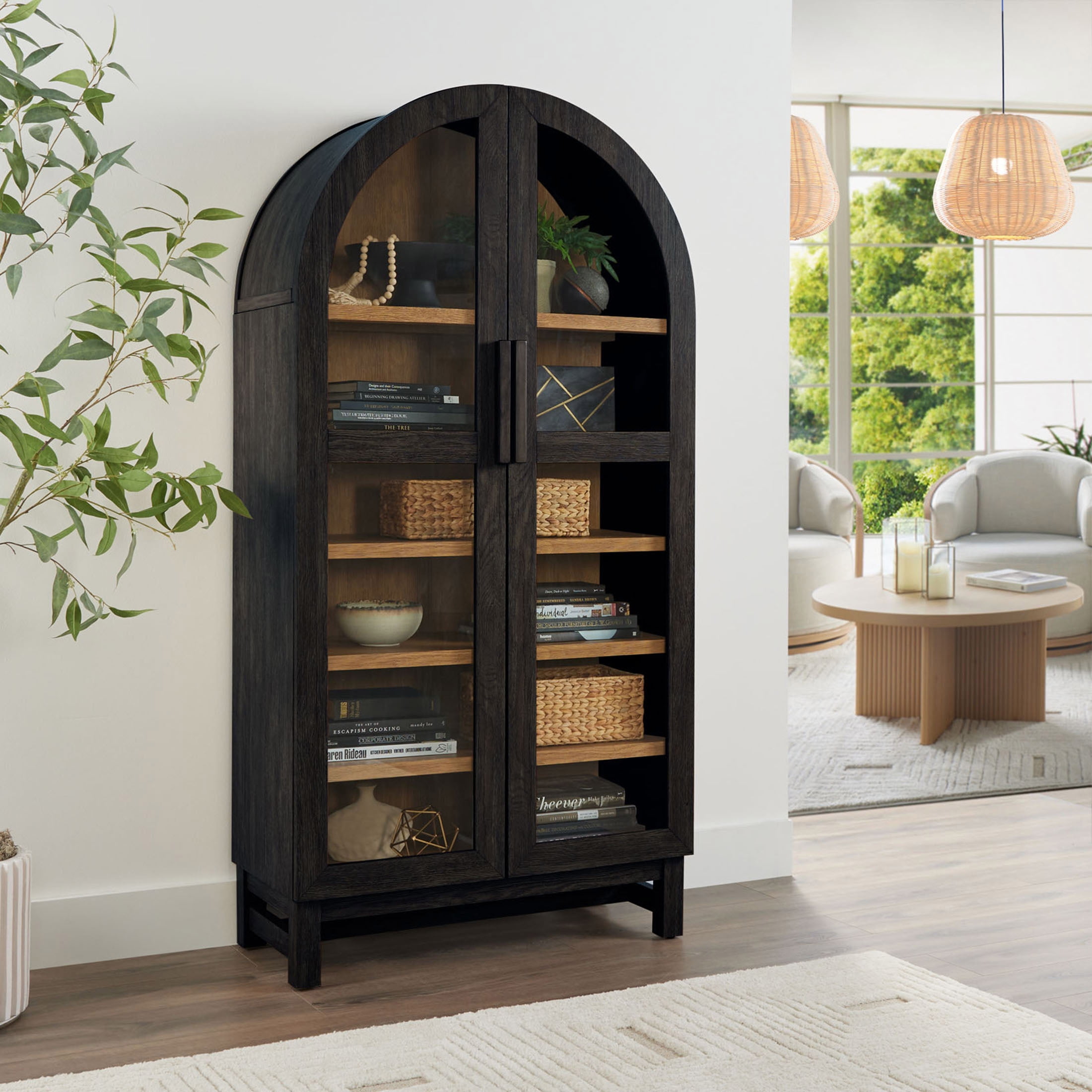 Arch Cabinet, Black Finish thumbnail