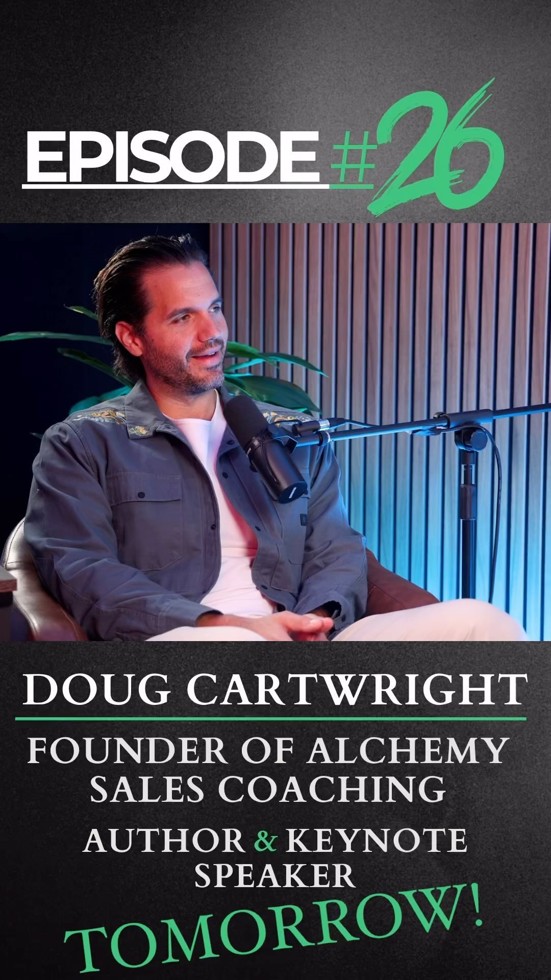 Doug Cartwright dropping tomorrow! By far the most real and spiritual episode I’ve ever done. If you are in a kind of hi