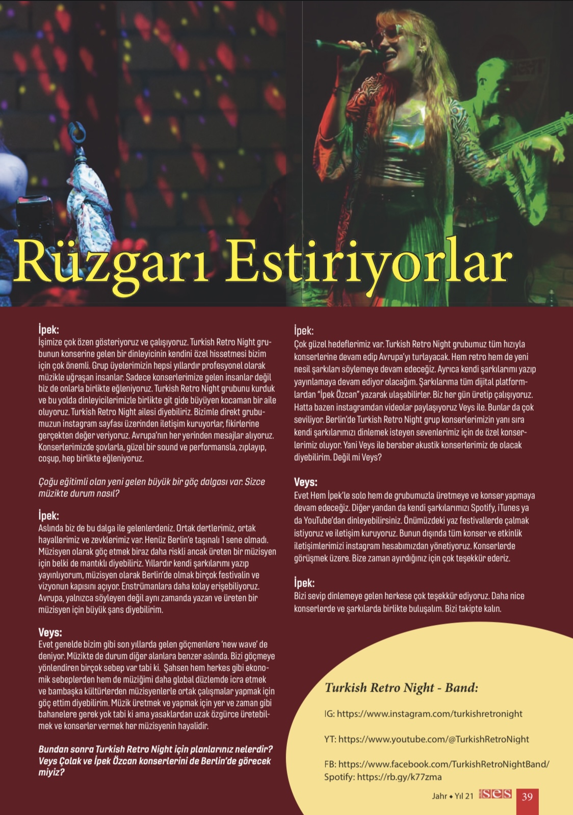 Interview with Magazine "Ses" from Berlin thumbnail