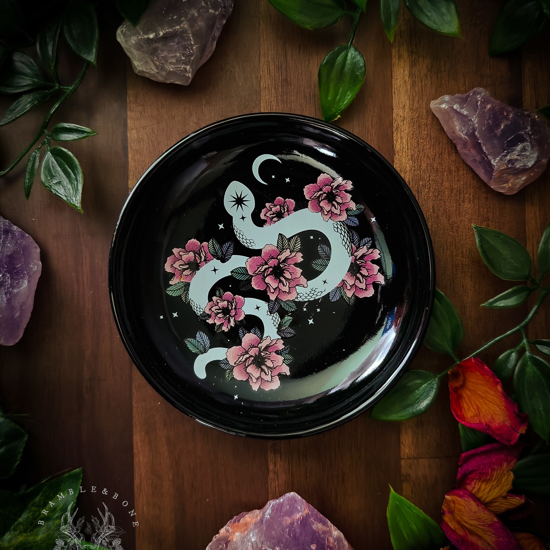 Floral Snake Trinket Dish thumbnail
