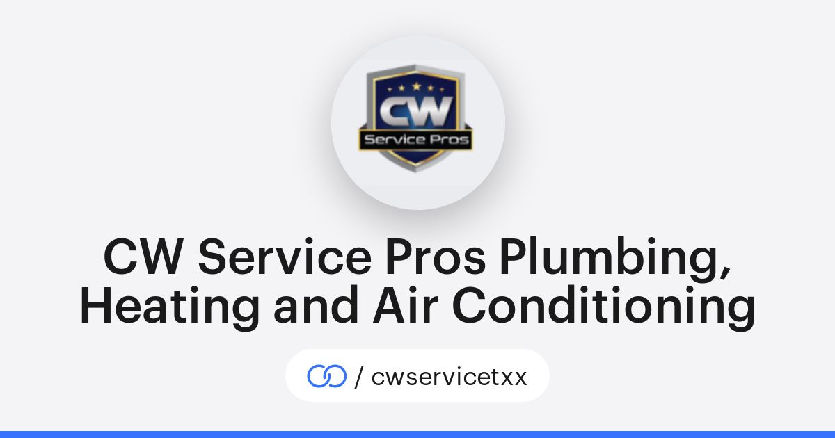 CW Service Pros Plumbing, Heating & Air Conditioning on Solo.to thumbnail