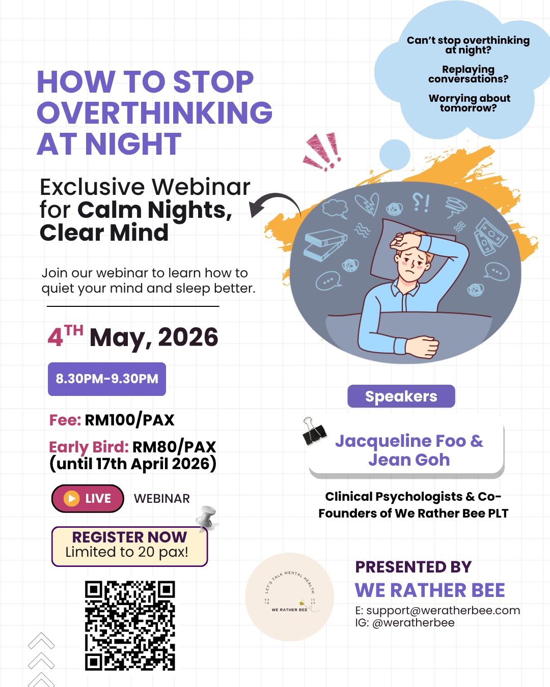 How To Stop Overthinking At Night Webinar thumbnail