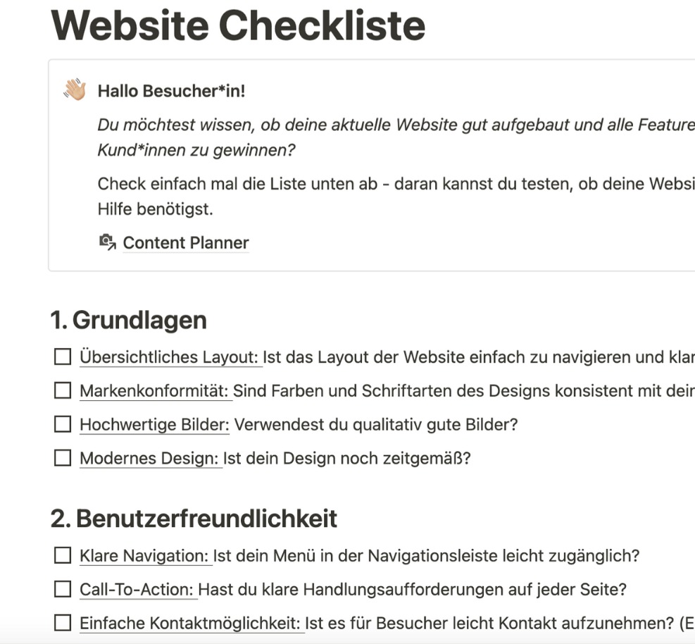 Website Checkliste  thumbnail