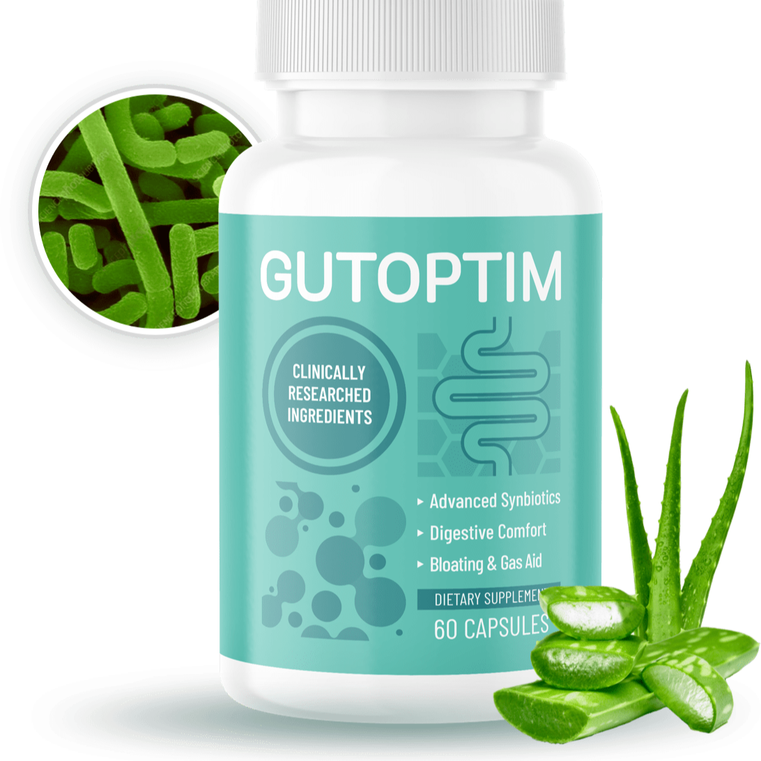 GutOptim - Improves gut health , Reduces gas & bloating ,Helps metabolism , Makes stomach feel lighter thumbnail