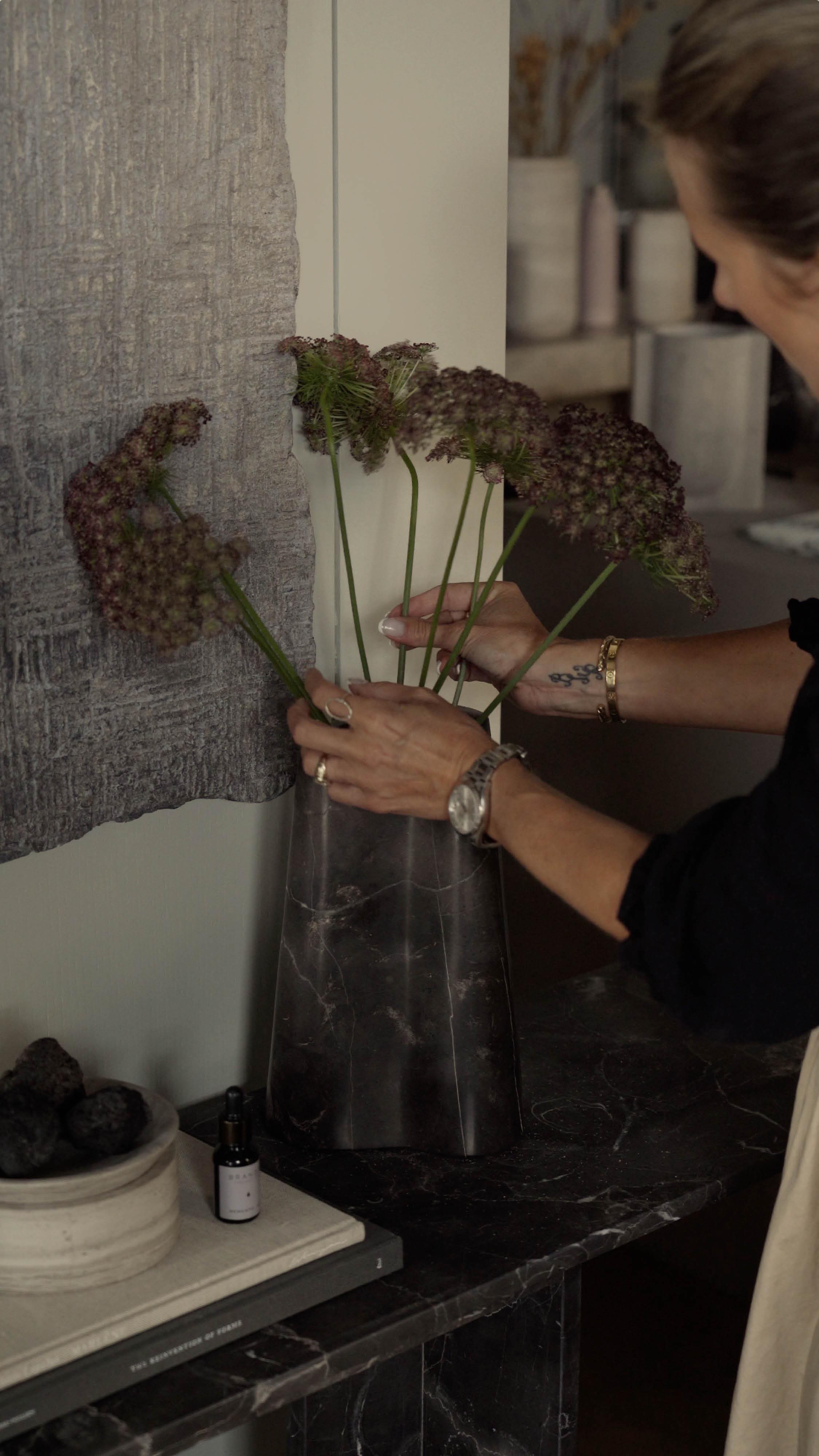 SCULPTURAL MARBLE⁠
⁠
The Trunk Grand Marble Vase is a testament to nature’s artistry.⁠
⁠
A sculptural statement for hall