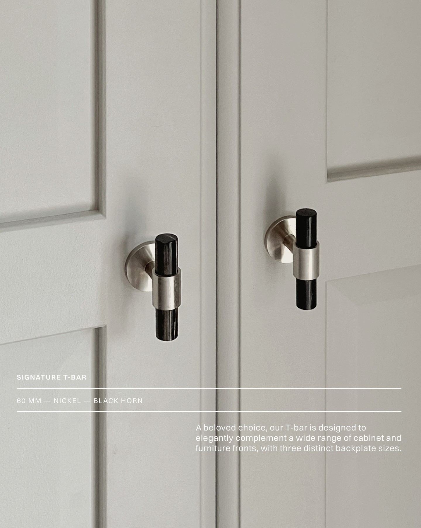 SIGNATURE T-BAR⁠
⁠
Transform your home with our versatile Signature Hardware collection, offering a variety of combinati