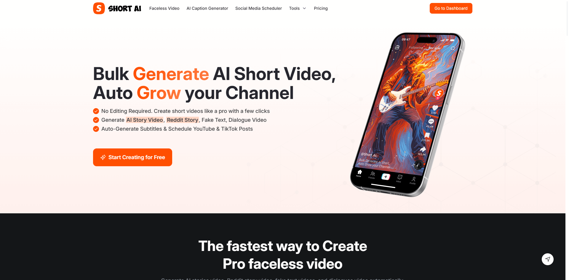 Free AI Short Video Generator:Auto Create Viral Videos | Short AI thumbnail