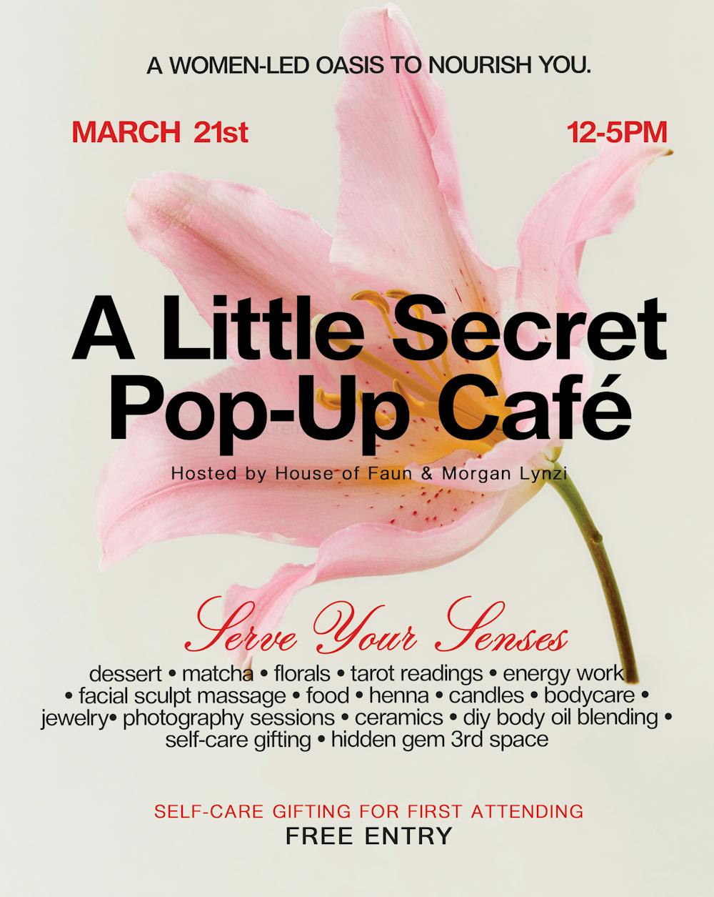 RSVP to A Little Secret Pop-Up Cafe Market | Partiful thumbnail