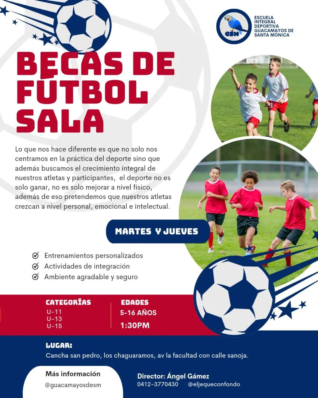 ¡Tenemos noticias! 😱

Abierta las becas de fútbol sala
🤯

Contamos con 
📌 Entrenamientos personalizados
📌 Actividades de