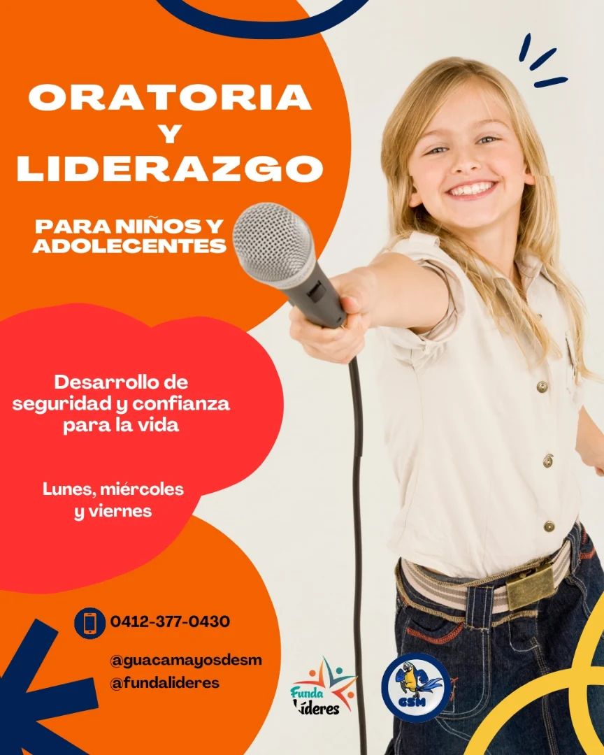 📚 Curso Oratoria y Liderazgo para Niños y Adolescentes. 

En este grandioso curso el Niño-Adolescente aprende en un ambi