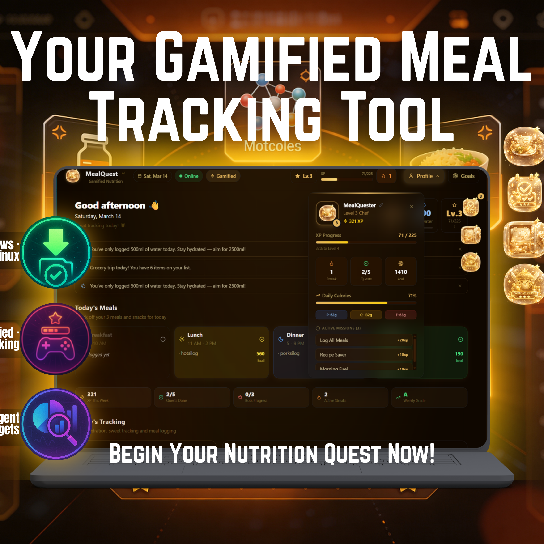 Meal Tracker App Template thumbnail