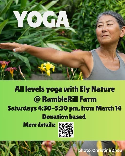 All Levels Yoga at RambleRill Farm, Weekly starting March 14, 4:30-5:30pm thumbnail