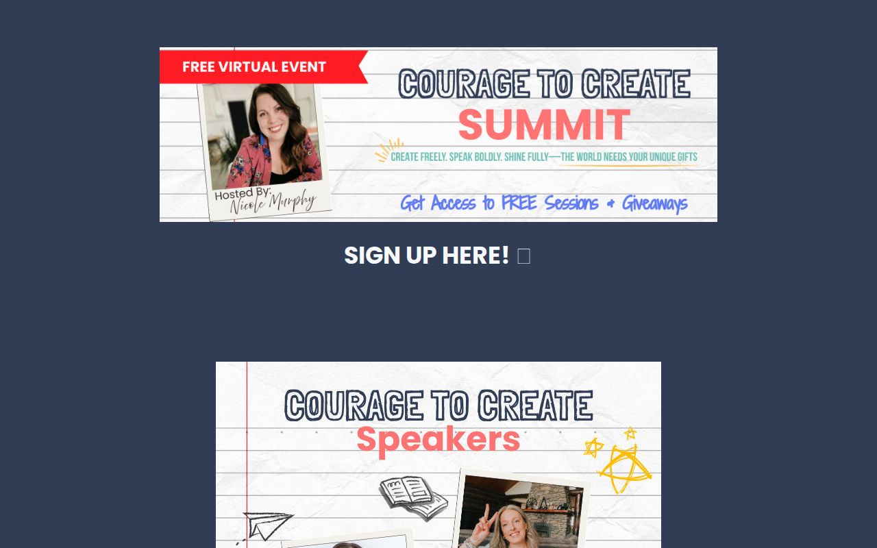 Courage to Create Summit, Dec 26 – Jan 9 thumbnail
