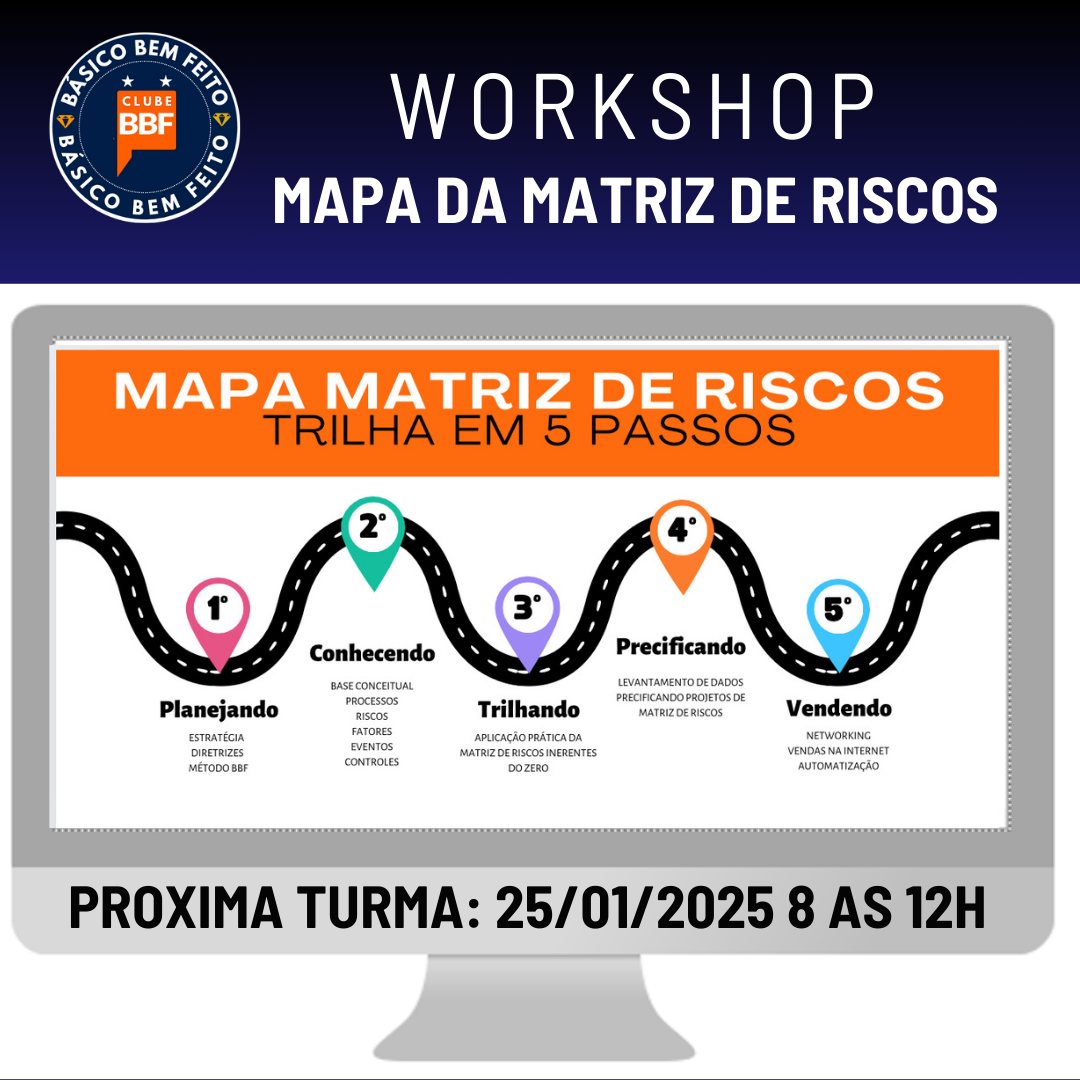 Proxima Turma Janeiro25📊 Workshop MAPA da Matriz de Riscos com Trilha em 5 Passos: Ao vivo Zoom thumbnail