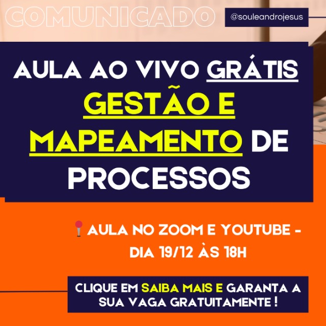  [VIDEO AULA GRATUITA: GESTÃO E MAPEAMENTO DE PROCESSOS YOUTUBE  thumbnail