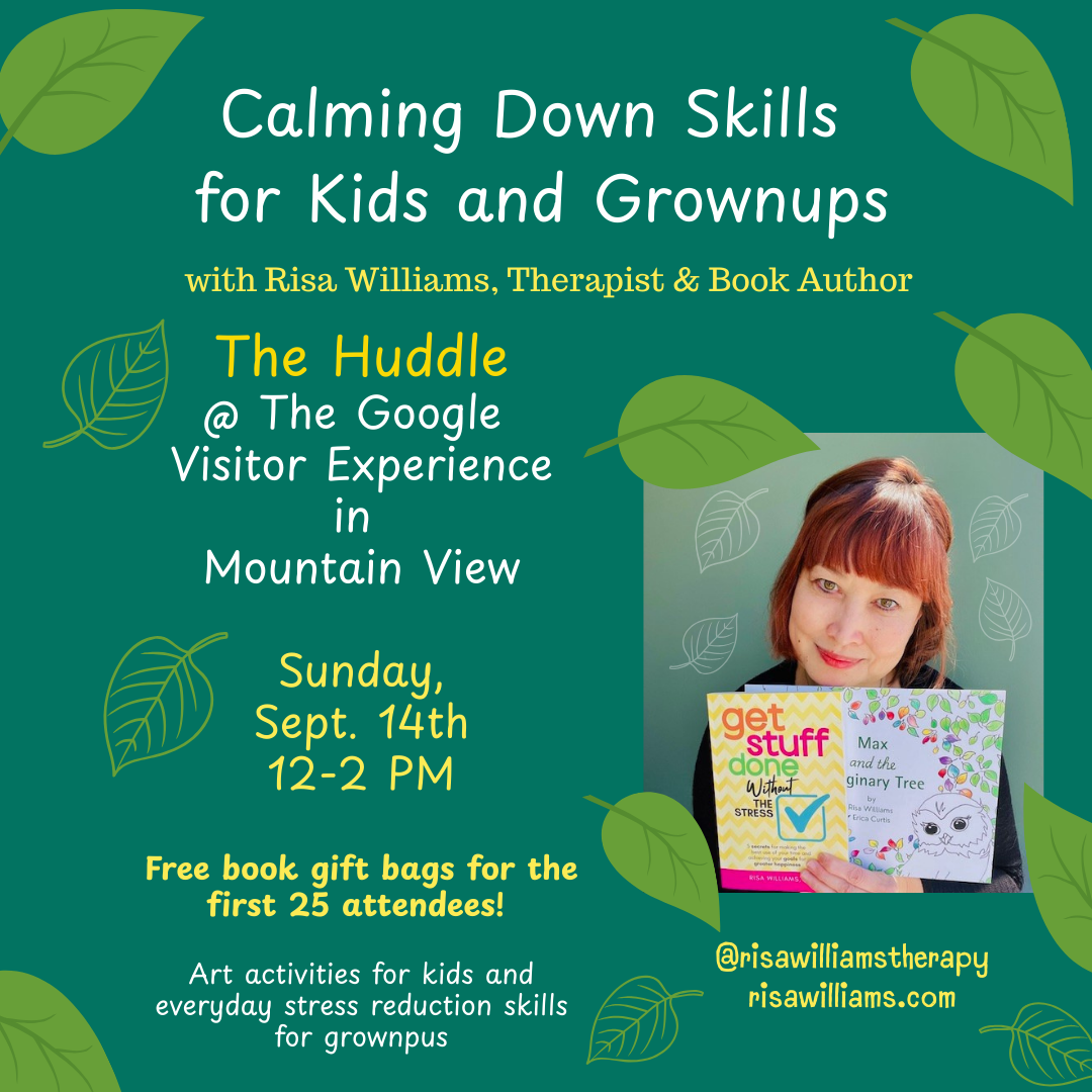 FREE WORKSHOP 9/14 @ THE HUDDLE - CALMING DOWN SKILLS FOR KIDS AND GROWNUPS thumbnail