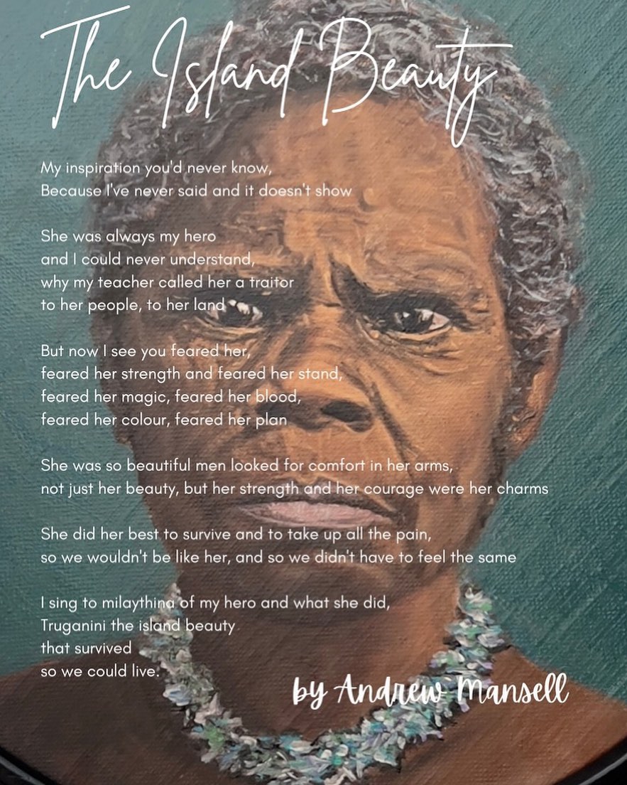 🖤💛❤️ #oilpainting #poetry #aboriginalart #lutruwita #tasmanianartist #fineart