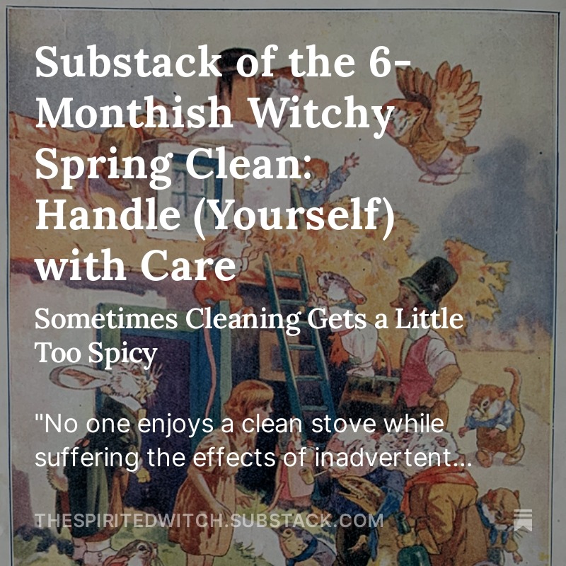 Substack of Witchy Spring Cleaning Part 1 thumbnail