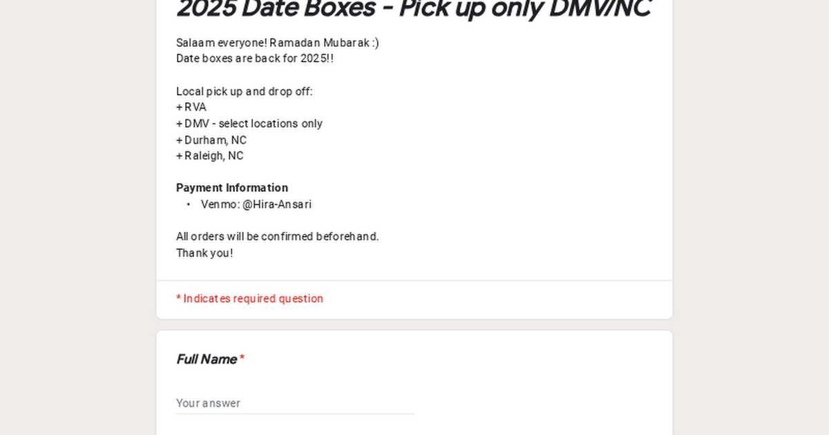 2025 Date Boxes - Pick up only DMV/NC thumbnail