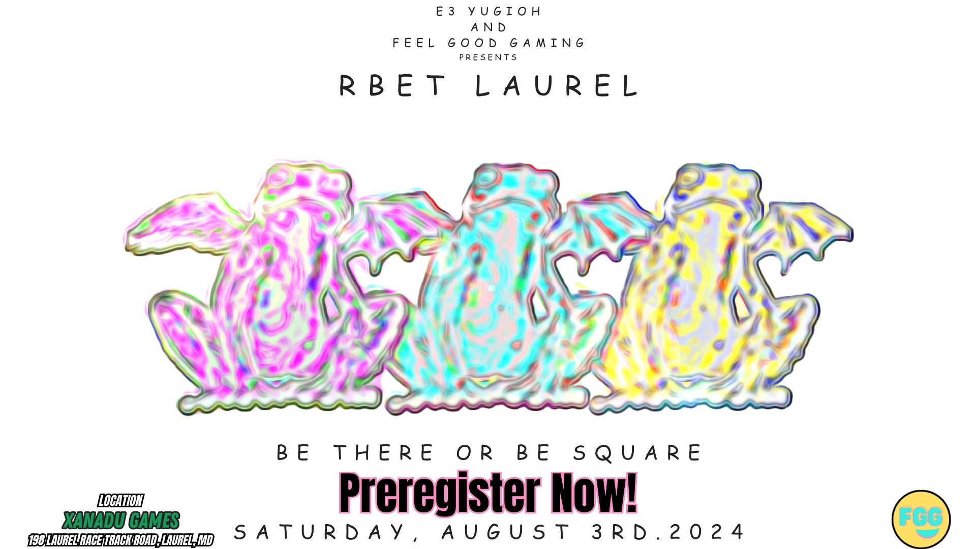 Have you heard? RBET is coming to Maryland on August 3rd!

We've teamed up with Keegan of E3 Yu-Gi-Oh for a Really Big E