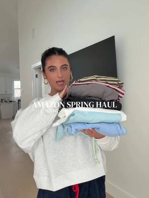 amazon spring comfieeees🤍✨☁️ everything is 🔗 under “SPRING” !!! #springhaul #amazonmusthaves #amazonloungewear #cuteloun