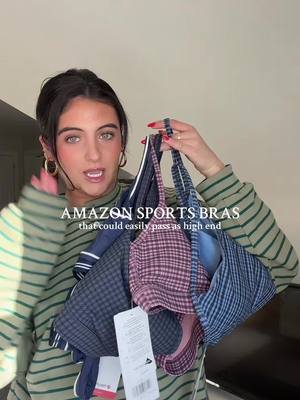 the cutest sports bras!!! 🔗 under “ACTIVEWEAR” in my sf 🤍 #amazonactivewear #cutesportsbra #luluinspired #cuteactivewear