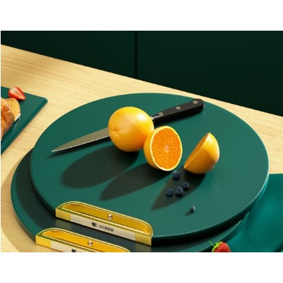 061 Tábua Prancheta Verde Redonda Anti-Derrapante , Placa De Corte À Prova De Mofo thumbnail