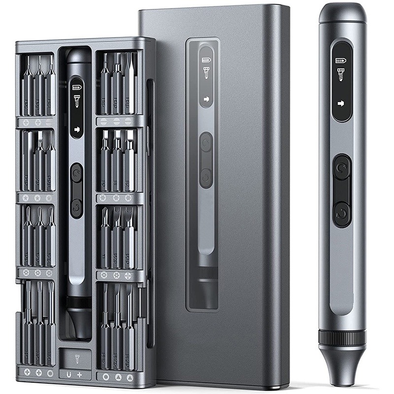 046 Conjunto De Chaves De Fenda Elétricas De Precisão Silenciosas E Duráveis Tipo C De Carregamento Rápido Sem Fio 17/50 Em 1 thumbnail