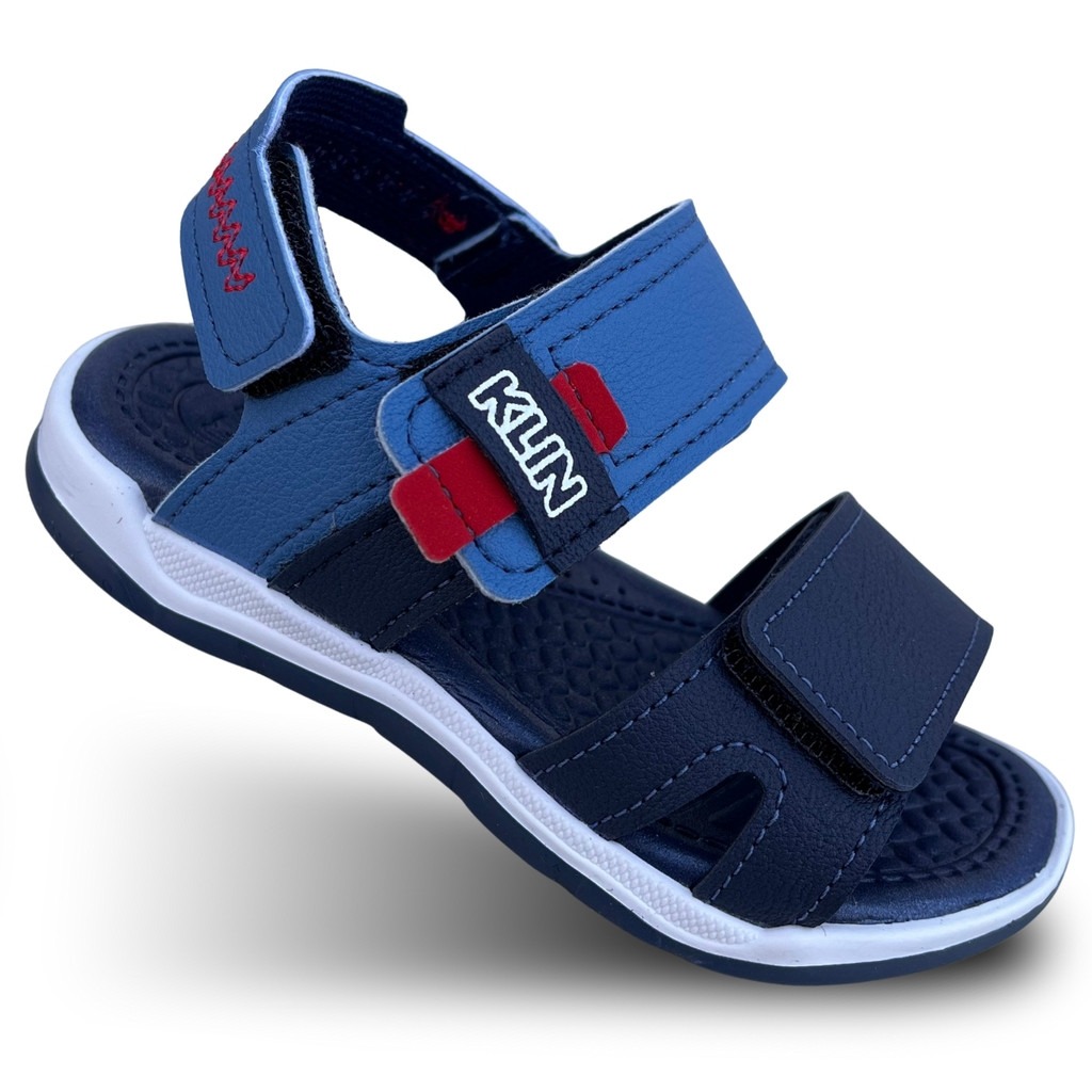 083 Sandália Infantil Masculina Klin Line Play 476229 Papete de menino thumbnail