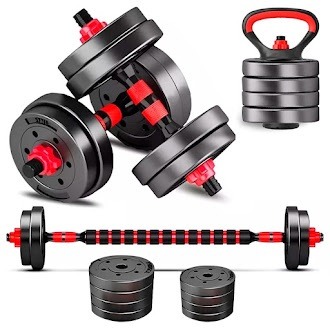 080 Kit 6 em 1 - Dumbbells, Barras e Kettelebell thumbnail
