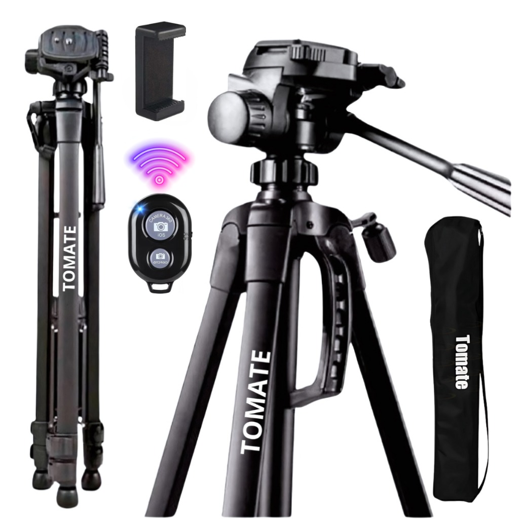 040 Tripé Profissional Para Câmera E Celular Tomate Mtg-3016 Universal 1.60m thumbnail