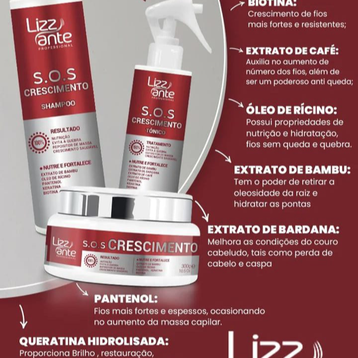  – S.O.S CRESCIMENTO LIZZANTE a marca n°1 em tratamento capilar, conheça os benefícios clicando abaixo 👇 thumbnail