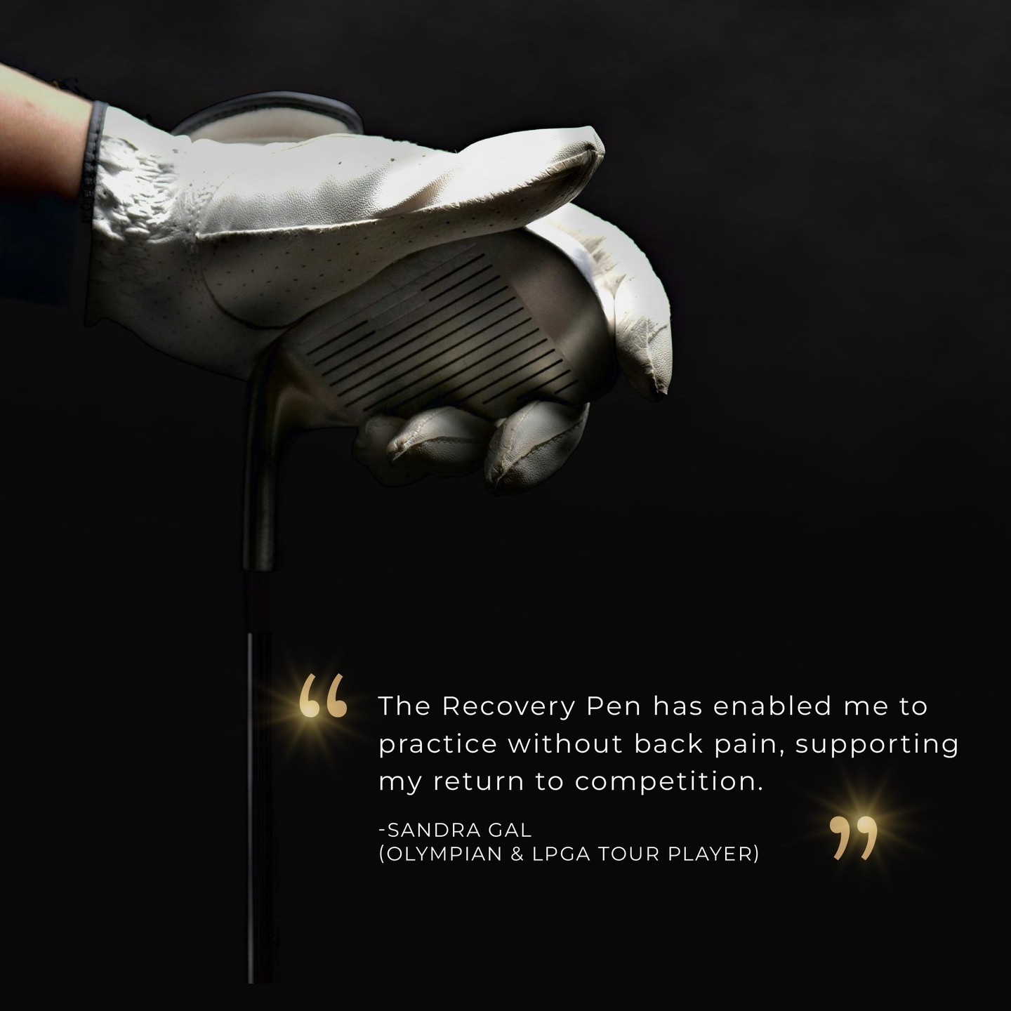 An Athlete’s Recovery Journey

Tested, endorsed, and trusted by top athletes like Olympian and LPGA Tour player Sandra G