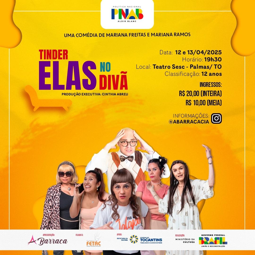 Ingressos Tinder Elas - PALMAS thumbnail