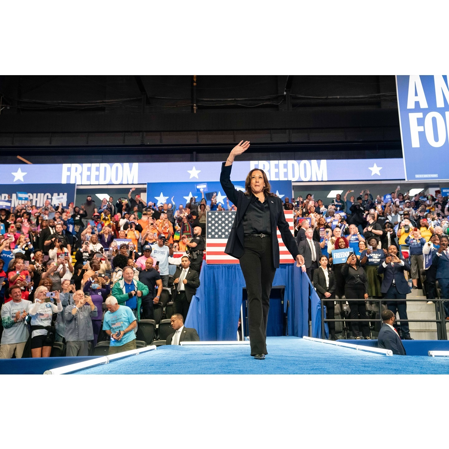 Vice President Kamala Harris, Democratic presidential nominee, was in Flint last night for a campaign event that include