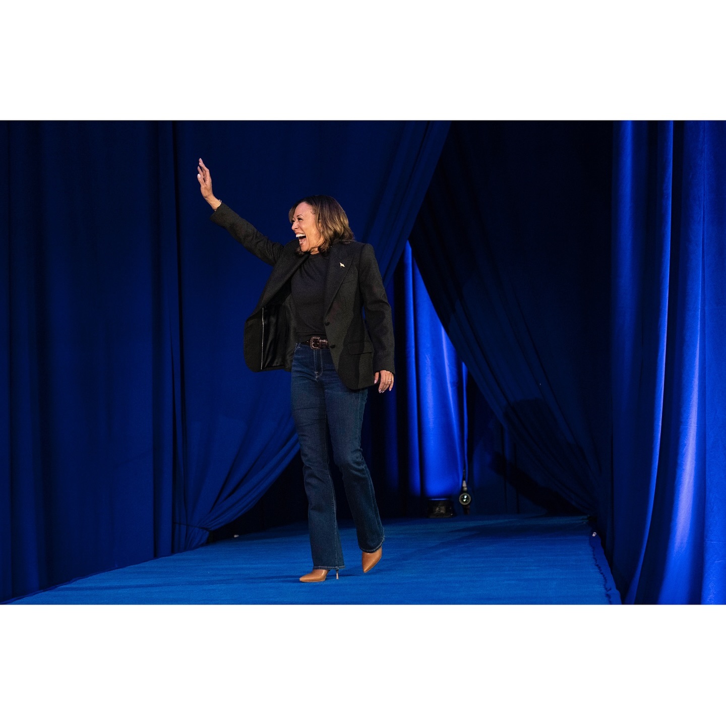 Vice President Kamala Harris was in Michigan all day Friday, with stops in Grand Rapids, Lansing and Waterford Township.