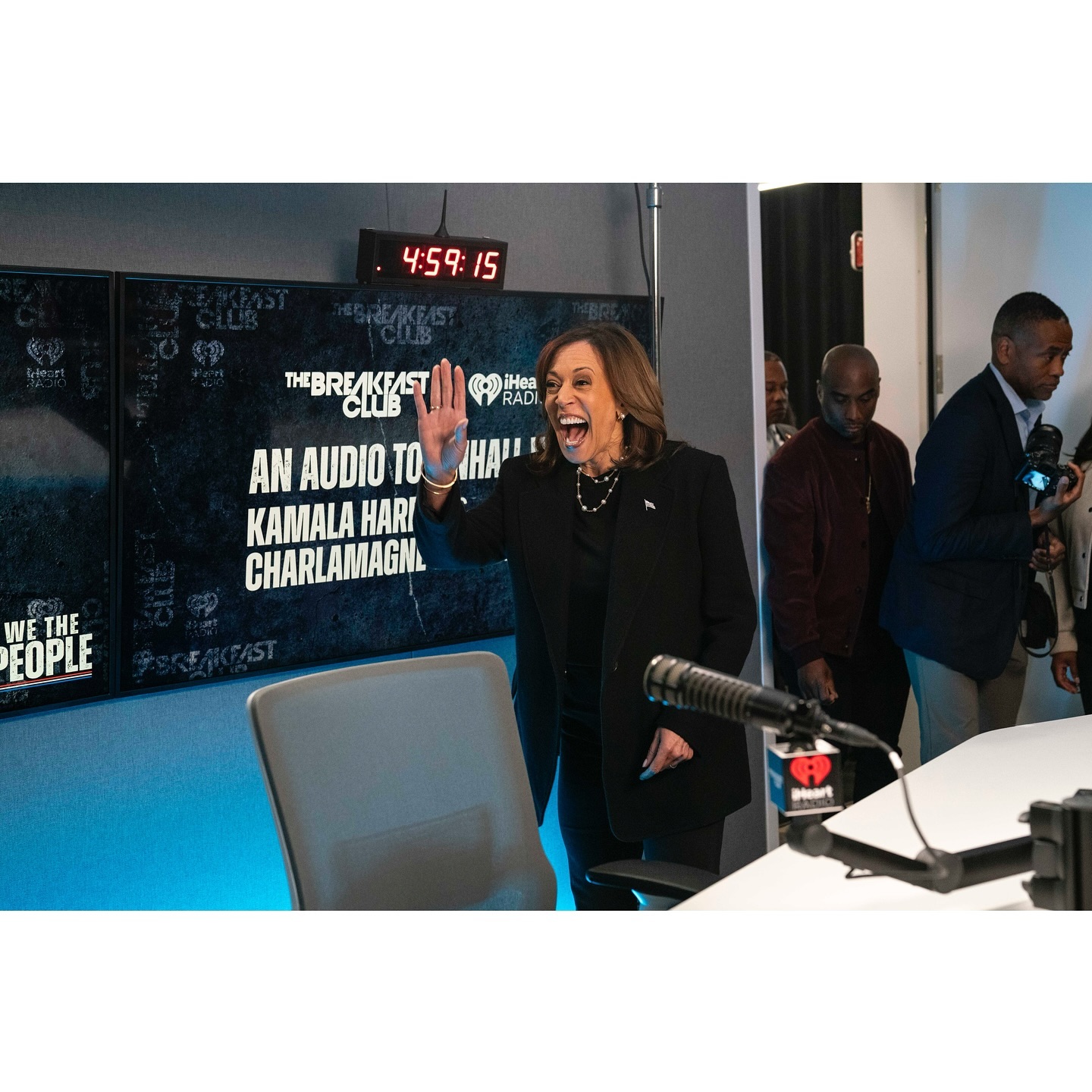 Vice President Kamala Harris was in Detroit yesterday, making stops at @norwestgallery, @iheartradio for a @cthagod live