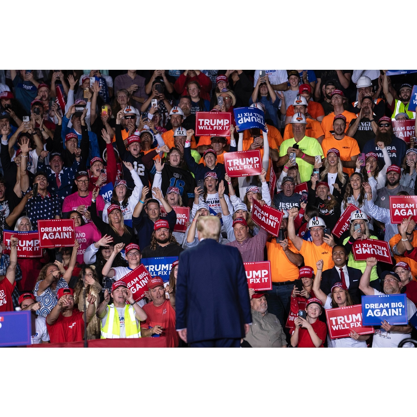 Former President Donald Trump’s last campaign rally was in Grand Rapids late last night. He took the stage shortly after