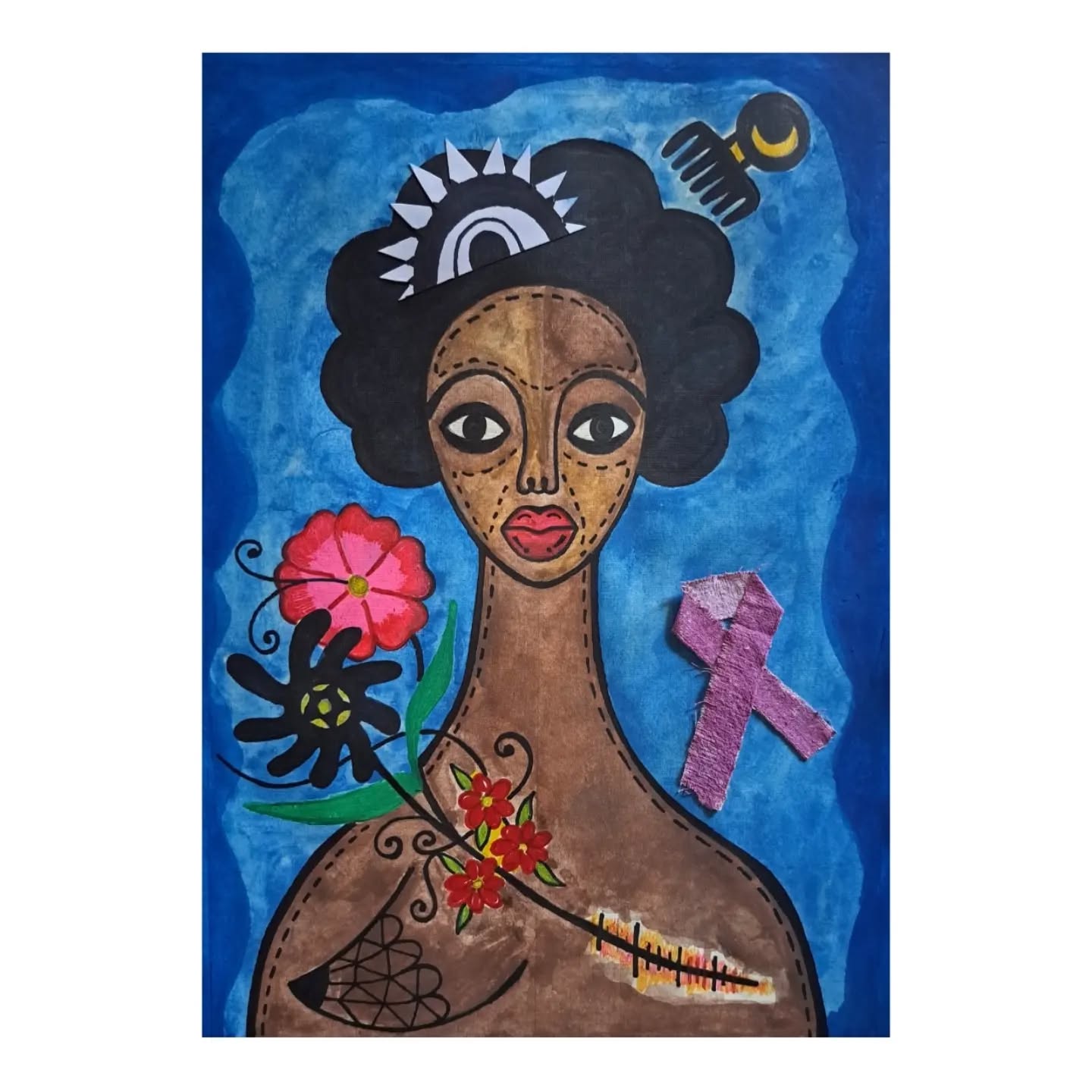 Hi!! ce soir, je partage avec vous une œuvre profondément personnelle, inspirée par la résilience des femmes qui travers